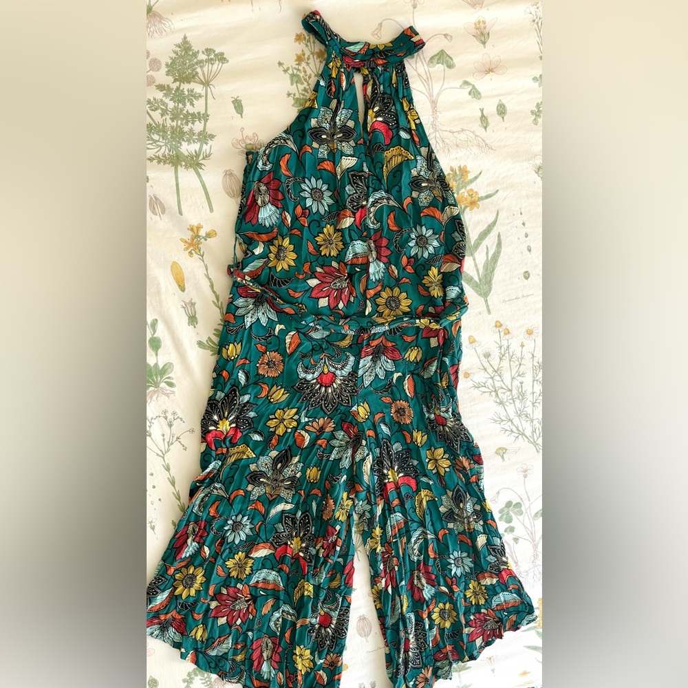 Anthropologie 'Geneva' Halter Wide-Leg Jumpsuit Size XSP